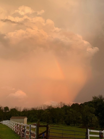 Rainbow in the cloud